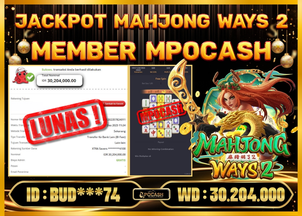 MPOCASH JACKPOT MAHJONG WAYS 2